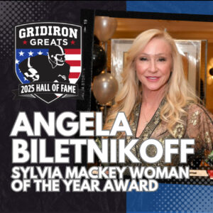 Angela Biletnikoff Receives Sylvia Mackey Woman of the Year Award